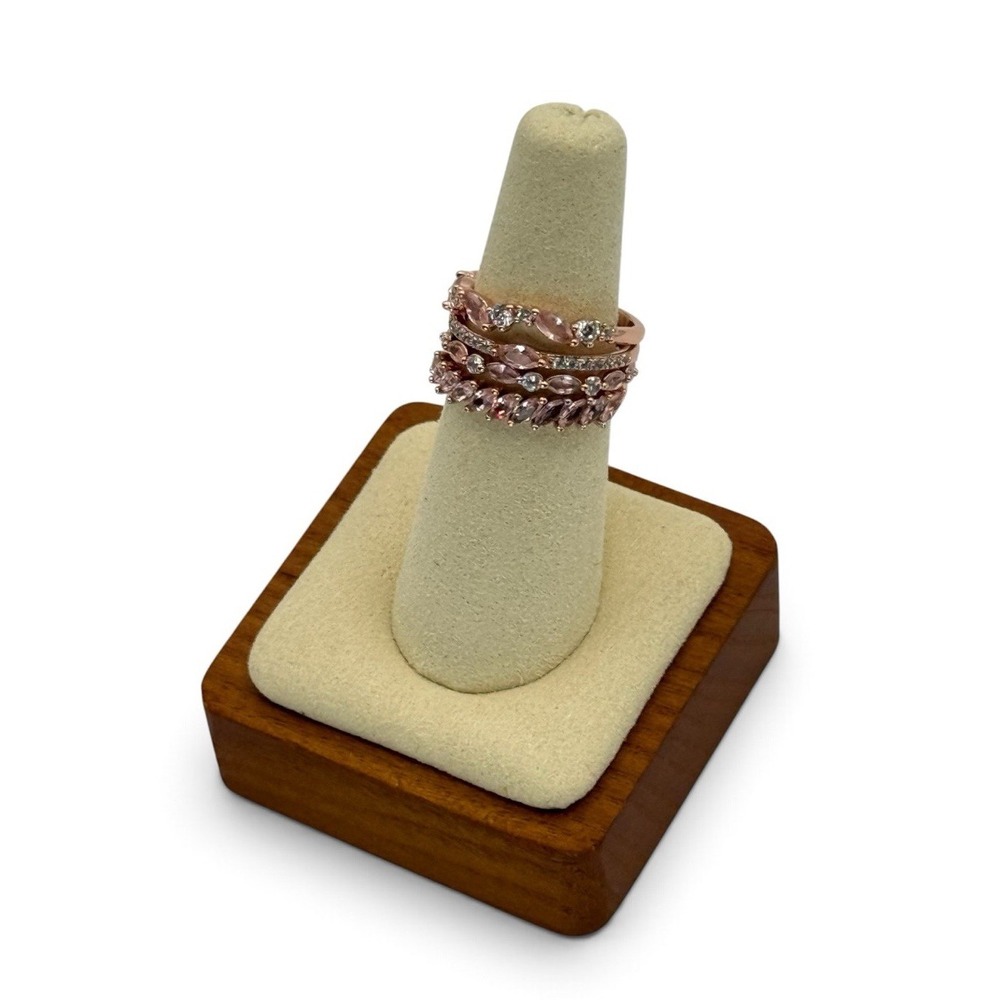 Bomb Party Delicate Is A Power Move Peach Tourmaline CZ Ring Size 7 RG91385